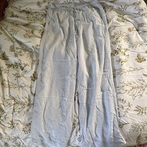 Hollister Blue and White Striped Pants